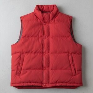 St‎ John's Bay Red Puffer Vest Extra Large Warm Winter Thick Cozy Fall